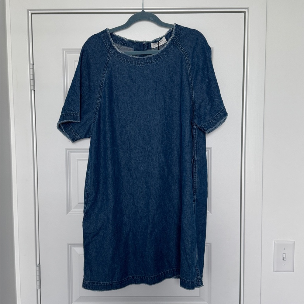 Rag & Bone Frayed Denim Top